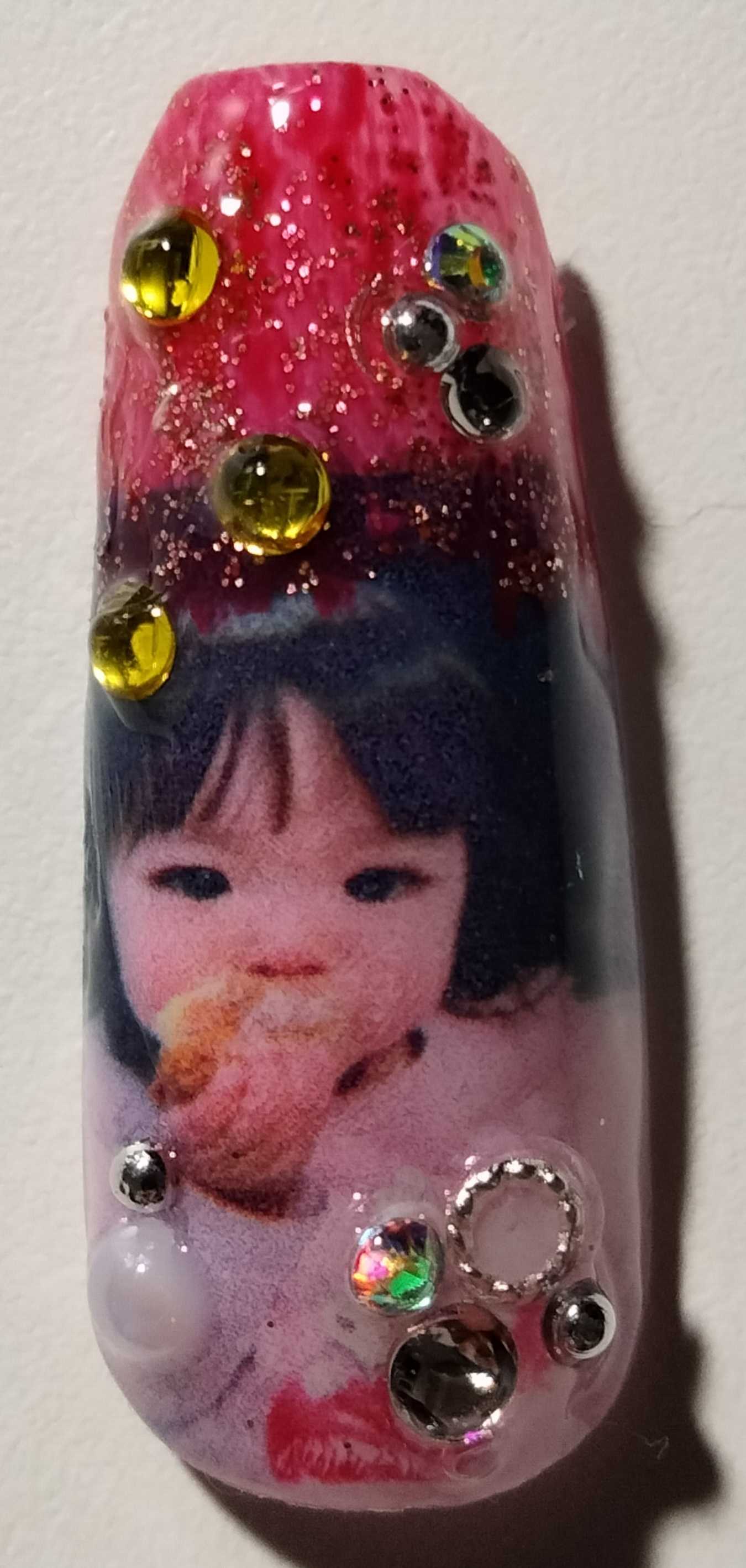 お孫さんのネイルプリント
